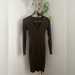 James Perse Bodycon Long Sleeve Dress ~ Size 0